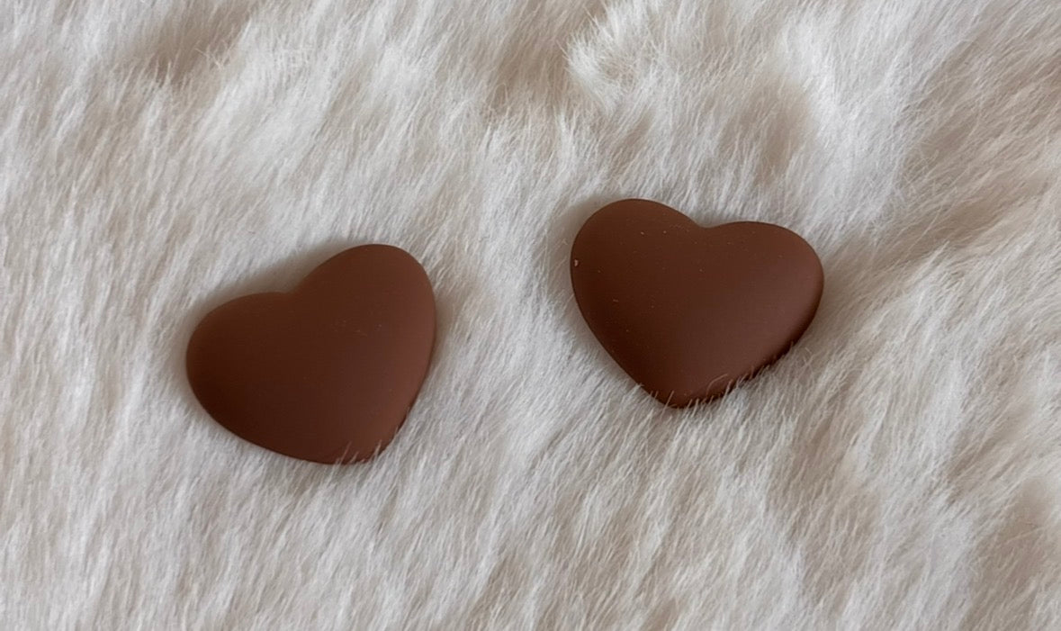 Mini heart Dark Brown Cabs
