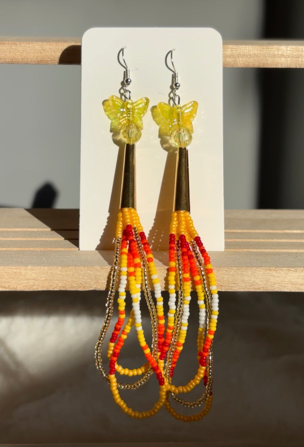 Yellow fire dangles