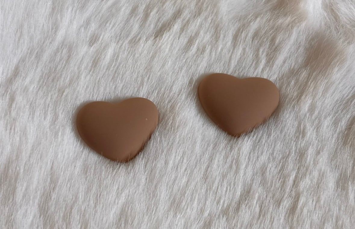 Mini Heart Light Brown Cabs