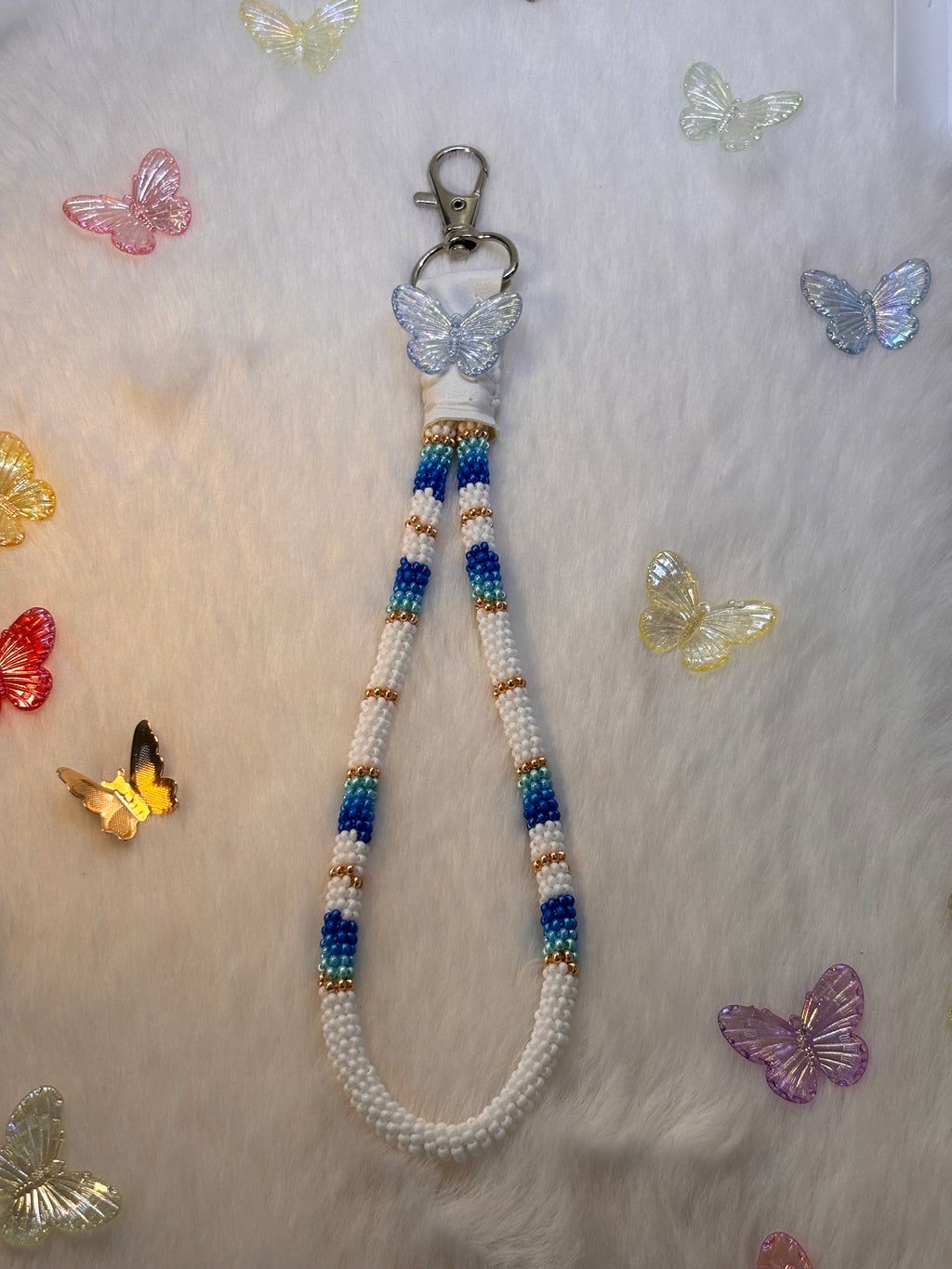 Blue Wristlet
