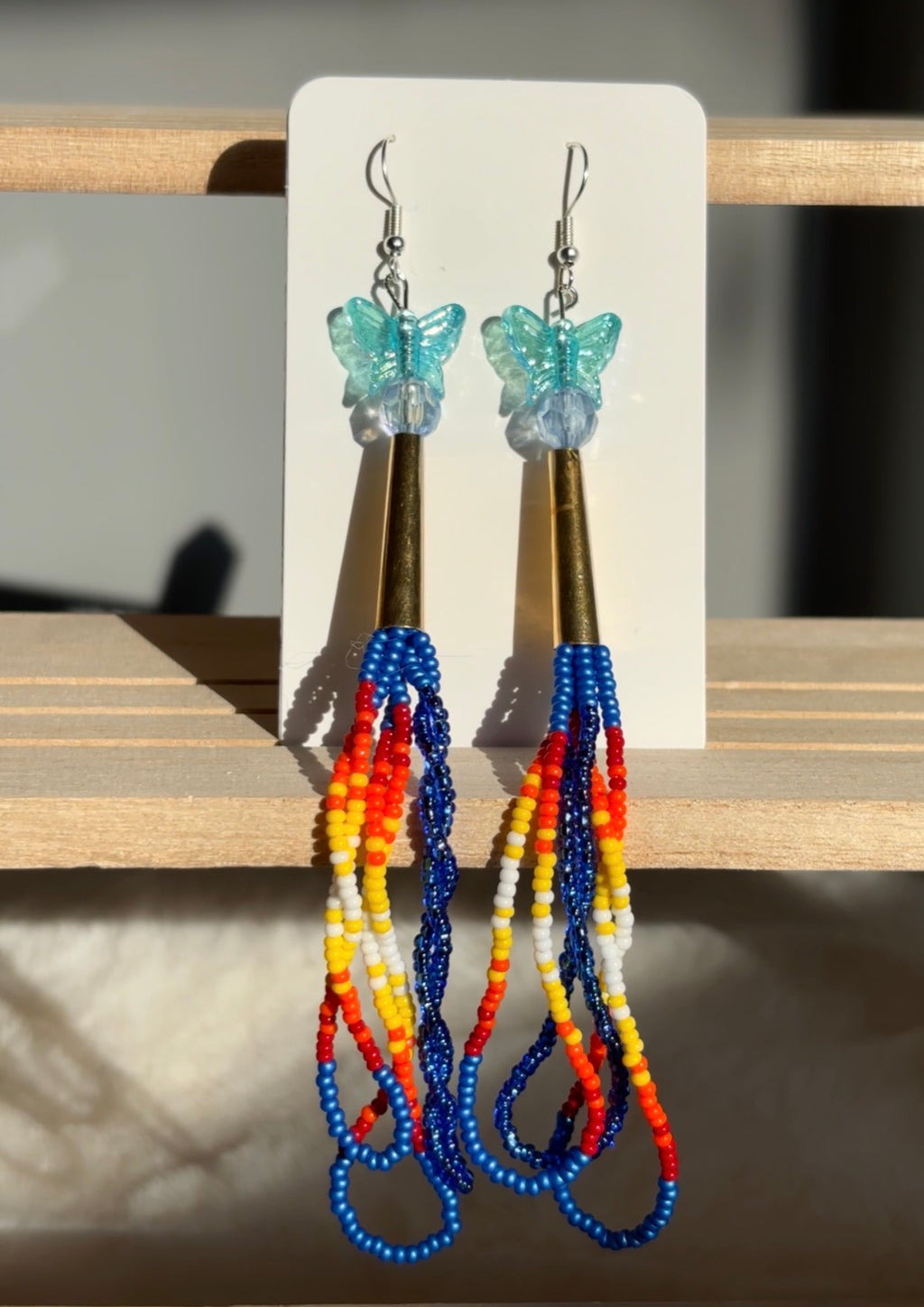 Royal Blue Fire Dangles