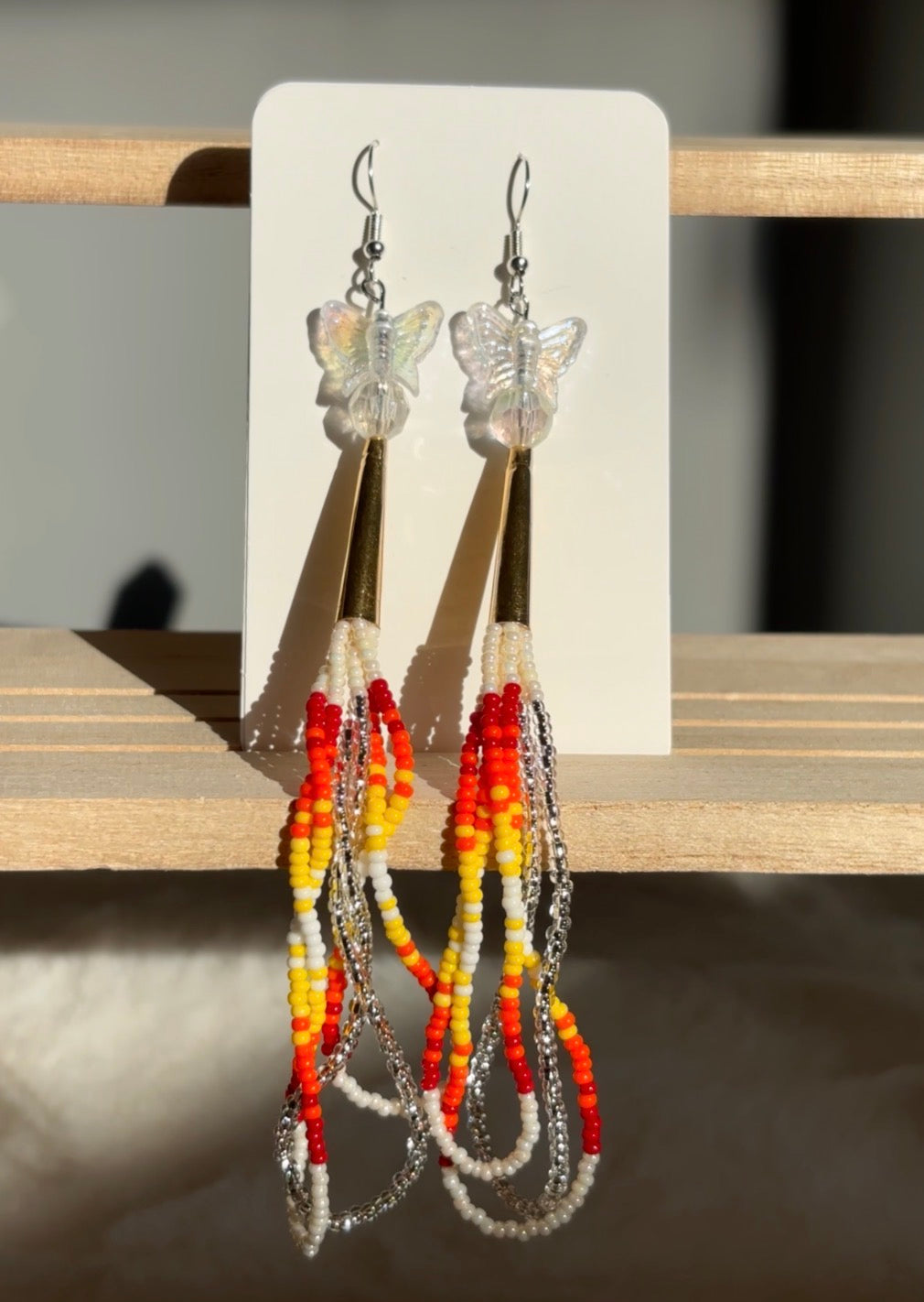 White Fire Dangles