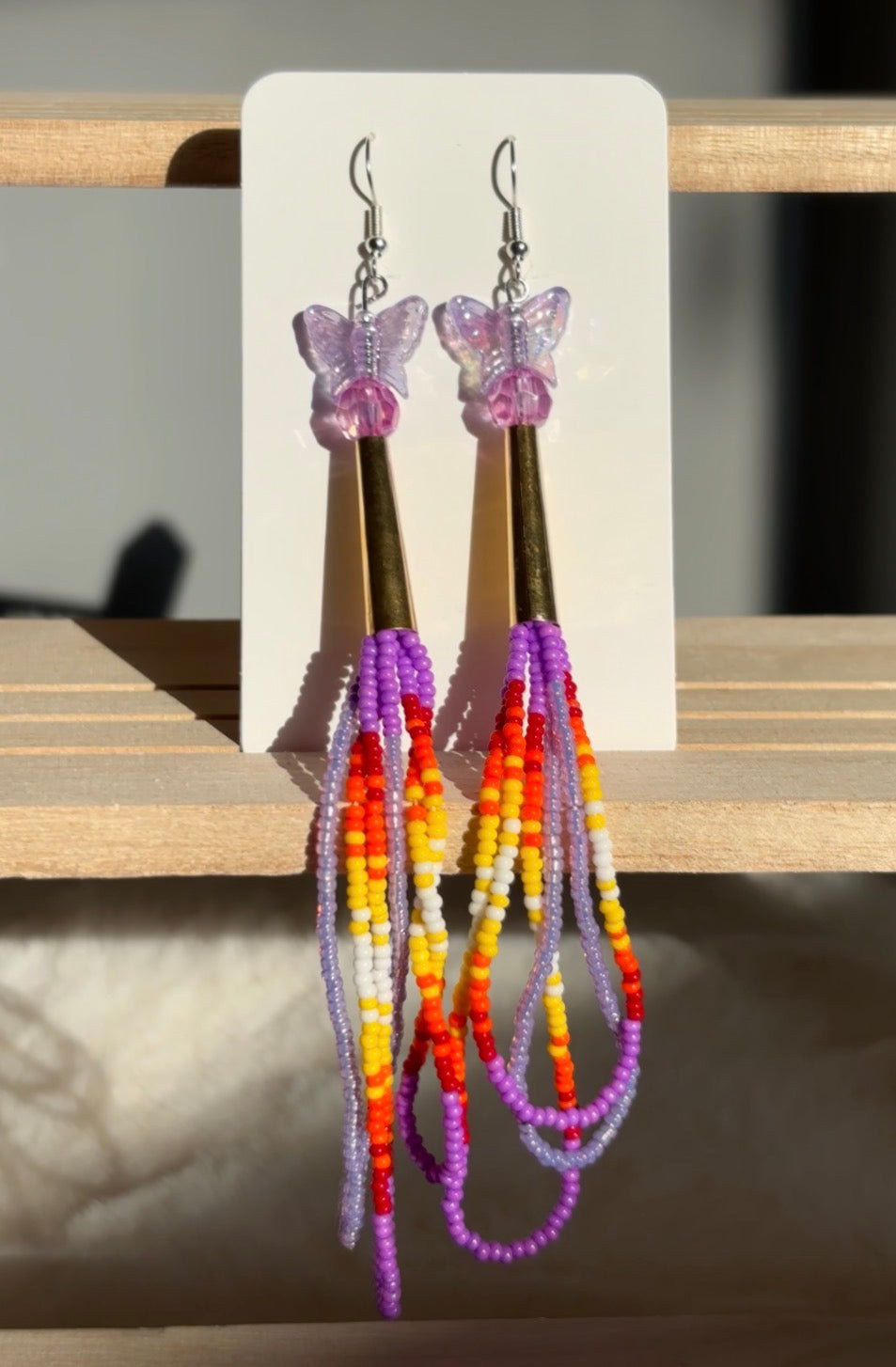 Purple Fire Dangles